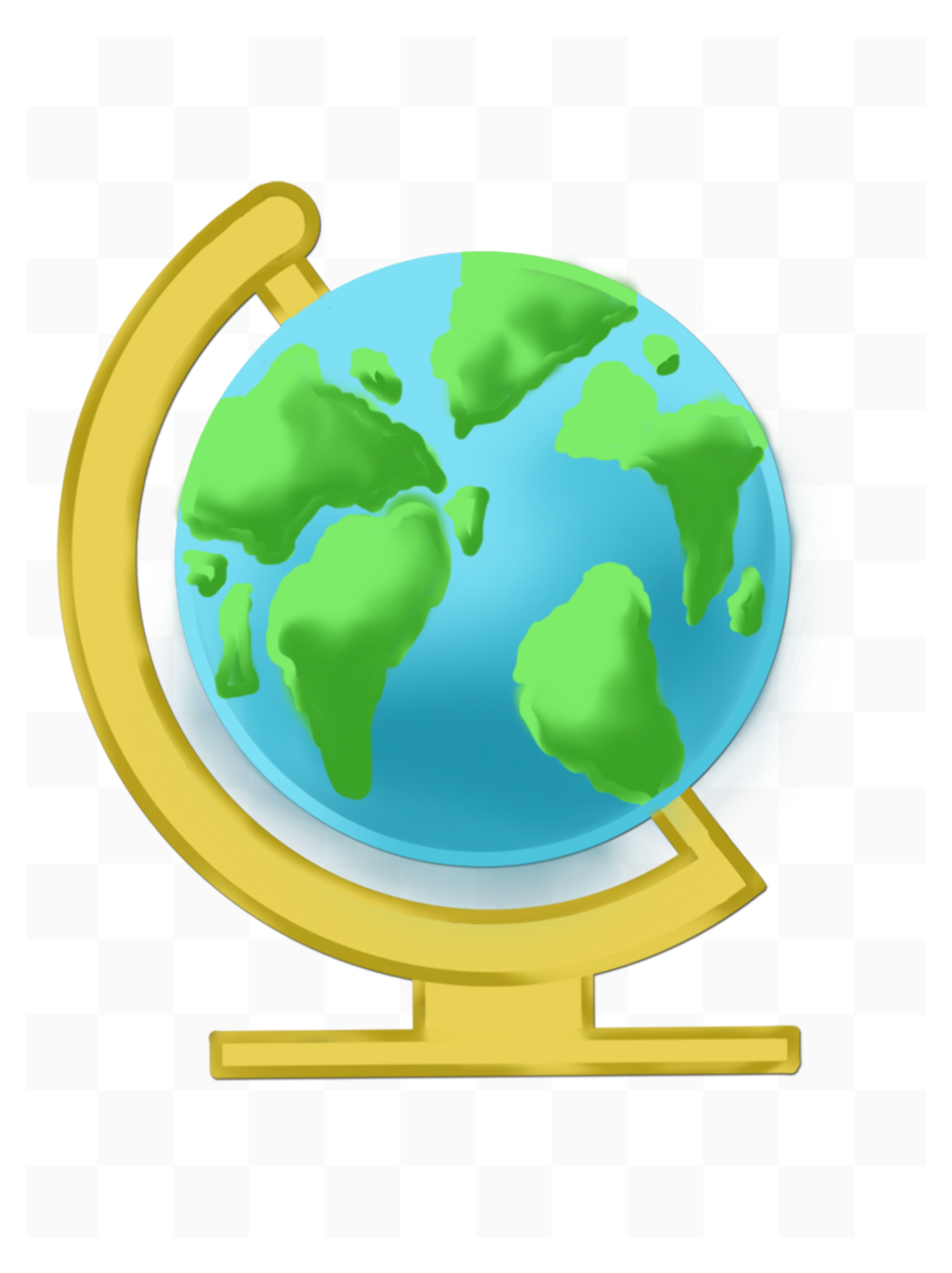 金色边框地球仪手绘 文化用品中的艺术瑰宝